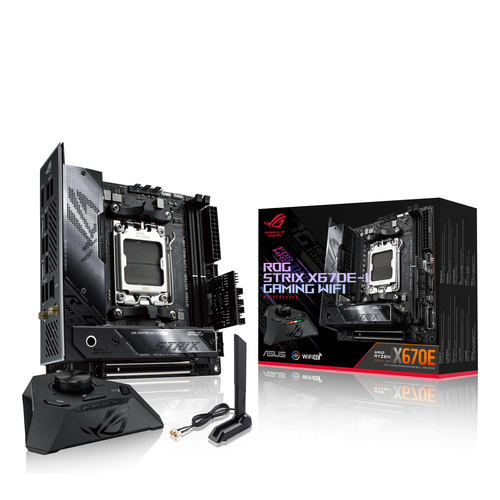 ASUS MB AMD X670E, ROG STRIX X670E-I GAMING WIFI DDR5, AM5, MINI-ITX, 90MB1B70-M0EAY0