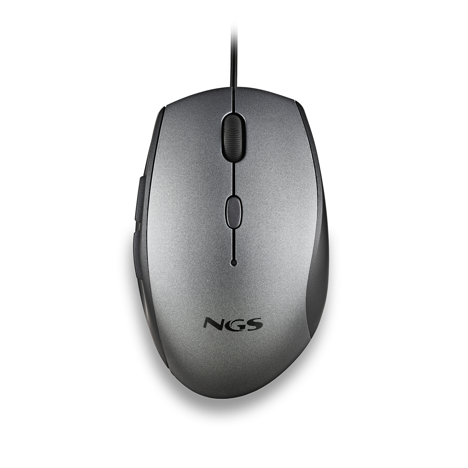 NGS MOUSE ERGONOMICO CON FILO E BOTTONI SILENZIOSI TYPE C GRAY