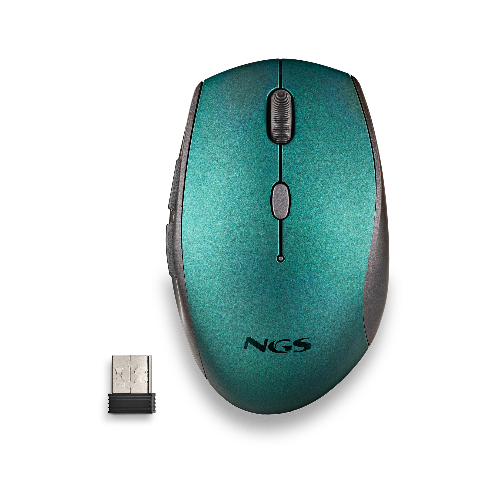 NGS MOUSE BLU ERGONOMICO SENZAFILI E BOTTONI SILENZIOSI