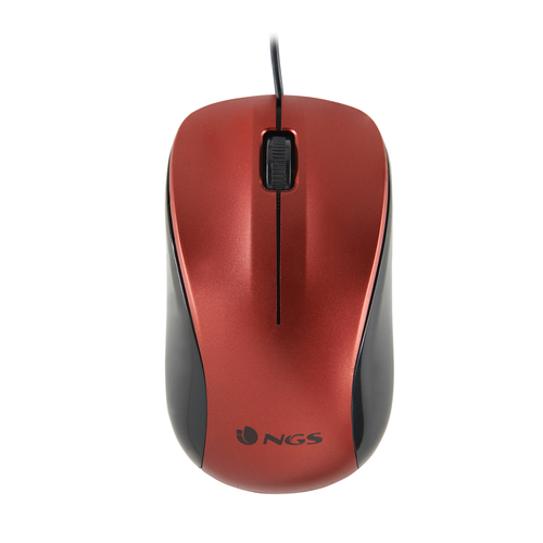 NGS MOUSE OTTICO 1200 DPI CON FILO ROSSO