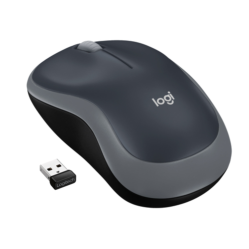 Logitech M185 Mouse Wireless, 2,4 GHz con Mini Ricevitore USB, Durata Batteria di 12 Mesi, Tracciamento Ottico 1000 DPI, Ambidestro, Compatibile con PC, Mac, Laptop