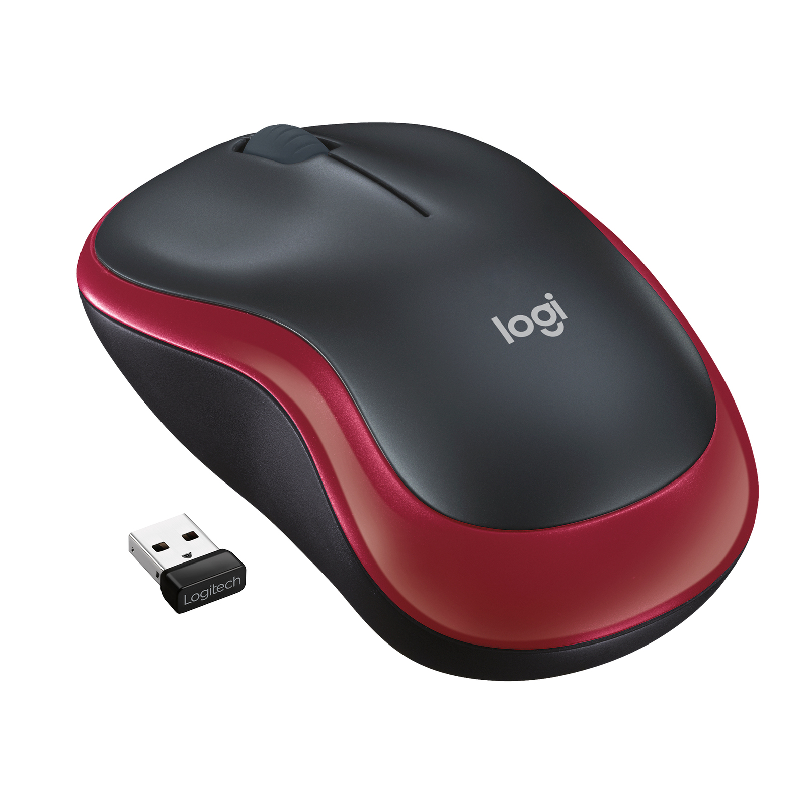 MOUSE LOGITECH "Wireless Mouse M185 Rosso" - 910-002237