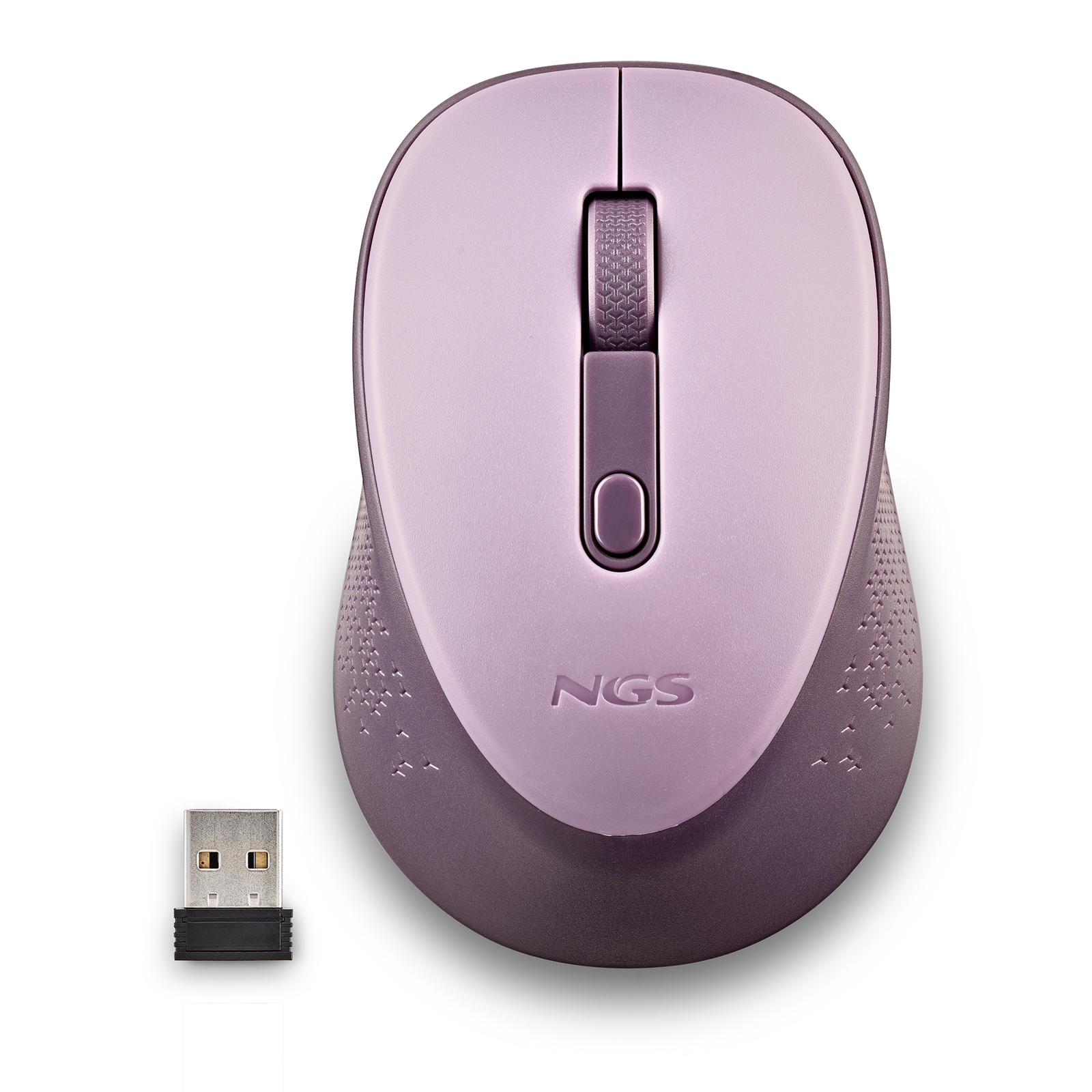 NGS MOUSE WIRELESS LILLA 2 PULSANTI E ROTELLA DI SCORRIMENTO